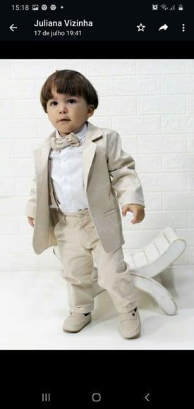 Conjunto Blazer e Calça e Camisa e Suspensorio