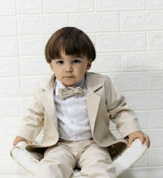 Conjunto Blazer e Calça e Camisa e Suspensorio