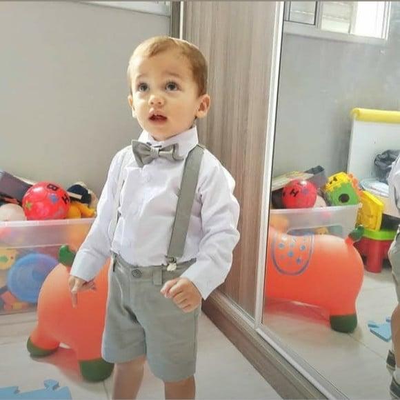 Conjunto Social Infantil Bermuda Cinza