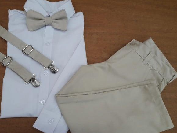 Roupa de Pajem Bege