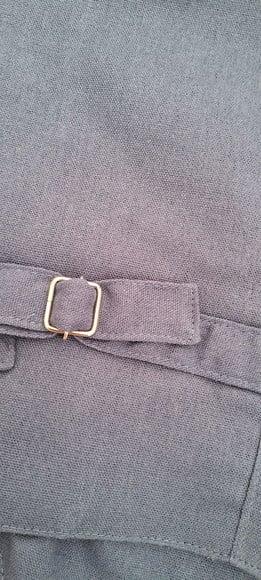 Roupa Pajem Colete Azul Carbono