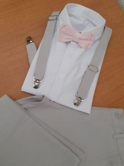 Roupa Pajem Cinza