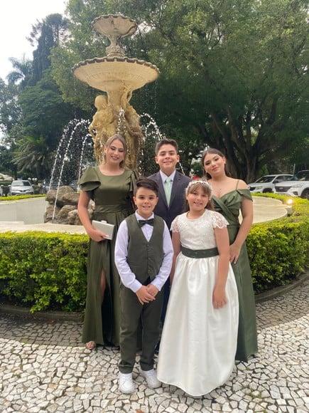 Roupa Pajem com Colete Verde