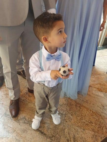 Roupa Pajem Suspensorio Azul Serenity