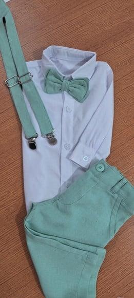 Roupa Pajem Verde Sage