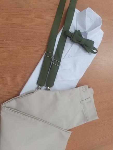 Roupa Pajem Verde Oliva