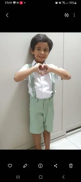 Bermuda e Camisa Manga Curta Pajem
