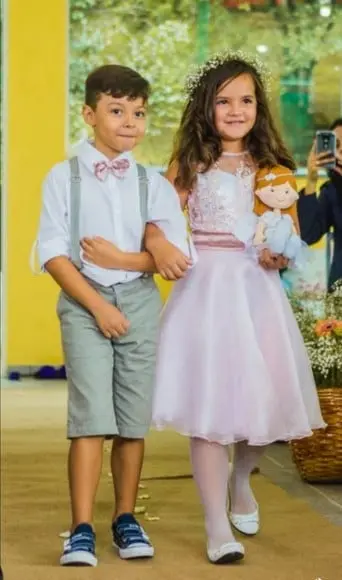 Conjunto Pajem Bermuda Cinza