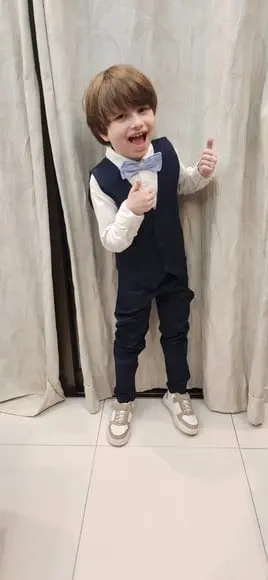 Conjunto Pajem Colete Azul Marinho