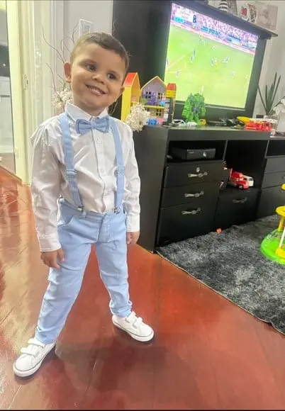 Roupa Pajem Azul Claro