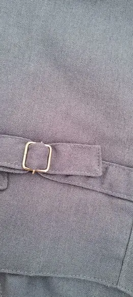 Roupa Pajem Colete Azul Carbono