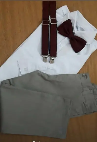 Roupa Pajem com Gravata Marsala
