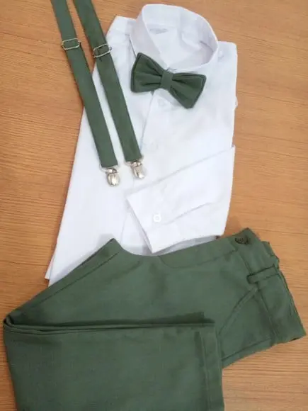 Roupa Pajem Verde Oliva