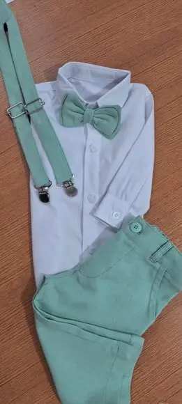Roupa Pajem Verde Sage