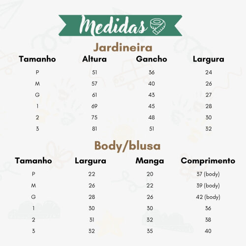 Roupa Batizado Jardineira
