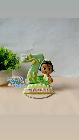 Vela em Biscuit - Tiana