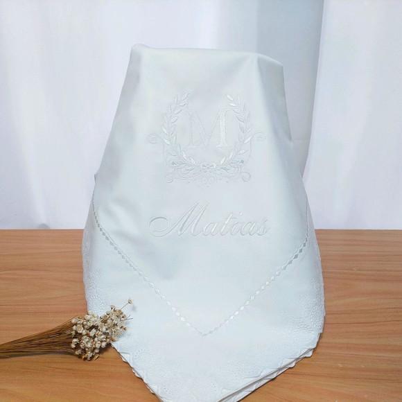 Cueiro Manta Percal 400 Fios Luxo Floral Delicado
