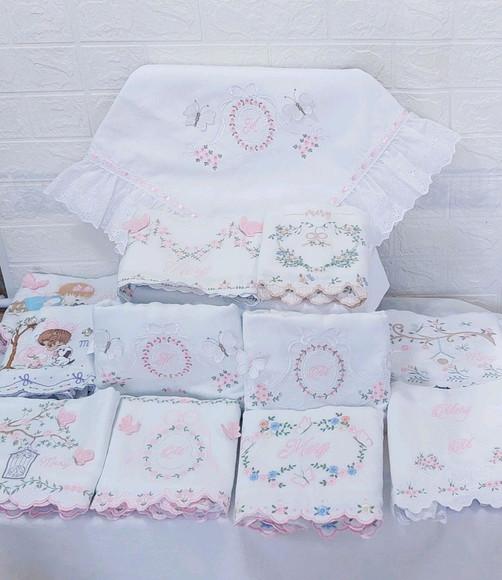Enxoval Bebê Luxo Floral Delicado