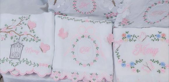 Enxoval Bebê Luxo Floral Delicado