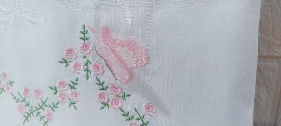Kit 3 Fraldas Florais com Barrinha Bordada Luxo