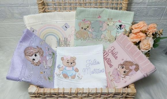 Kit 5 Toalhinhas Escolar Boca Personalizada