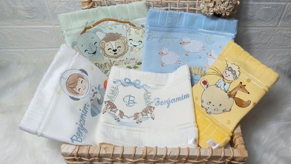 Kit 5 Toalhinhas Escolar Boca Personalizada