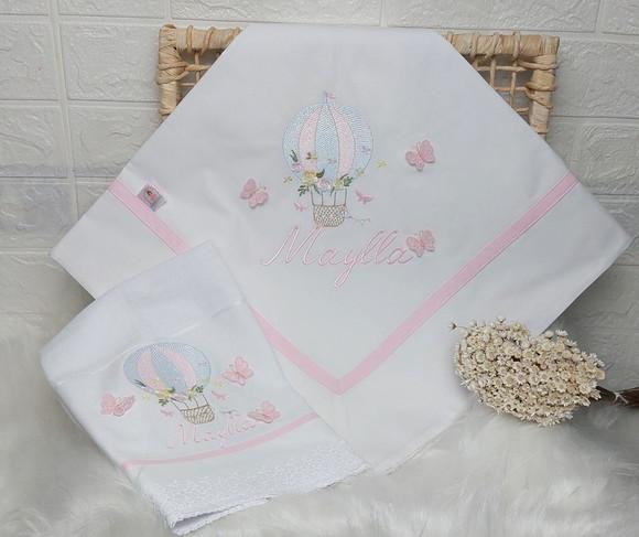 Kit Cueiro 400 Fios Luxo Fraldas Personalizadas Premium