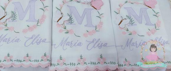Kit Enxoval Personalizado Luxo Floral Delicado