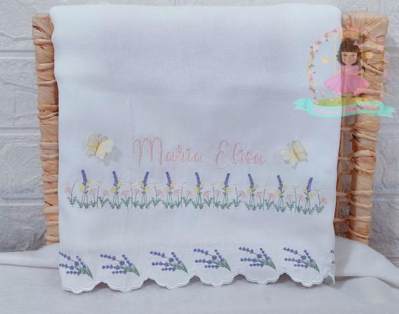 Kit Enxoval Personalizado Luxo Lavanda Delicado Floral