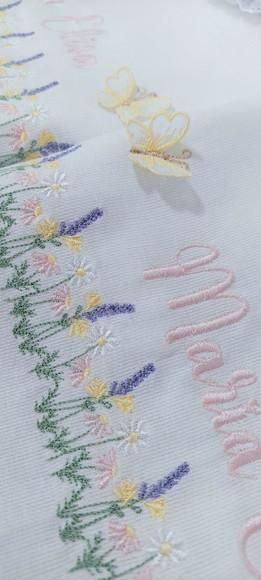Kit Enxoval Personalizado Luxo Lavanda Delicado Floral