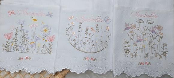 Kit Fraldas Bebê Barra Recortada e Linha Premium Floral