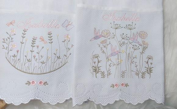 Kit Fraldas Bebê Barra Recortada e Linha Premium Floral