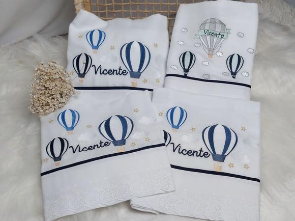 Kit Fraldas Personalizadas Balão Luxo