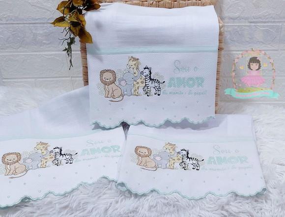 Kit Fraldas Personalizadas Barra Recortada Linha Premium