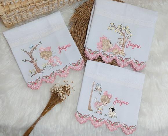 Kit Fraldas Personalizadas Barra Recortada Linha Premium