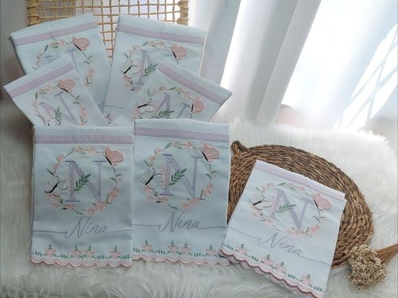 Kit Fraldas Personalizadas Barra Recortada Linha Premium