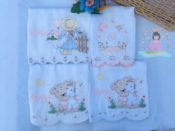 Kit Fraldas Personalizadas Barra Recortada Menina Boneca