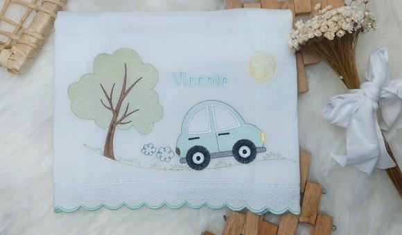 Kit Fraldas Personalizadas Carrinho Menino Delicado