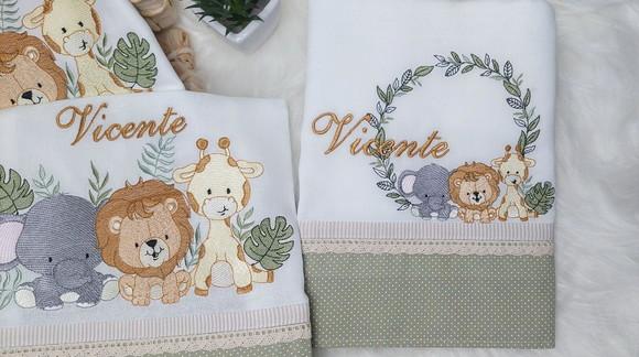 Kit Fraldas Personalizadas Cremer Luxo Safari