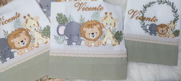 Kit Fraldas Personalizadas Cremer Luxo Safari