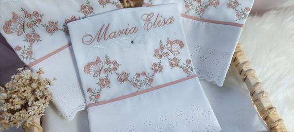 Kit Fraldas Personalizadas Floral Luxo