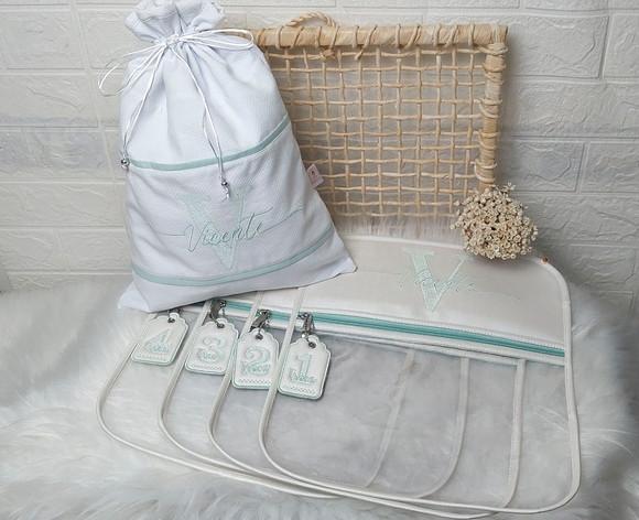 Kit Saquinho Roupa Suja e Organizador Mala Maternidade G
