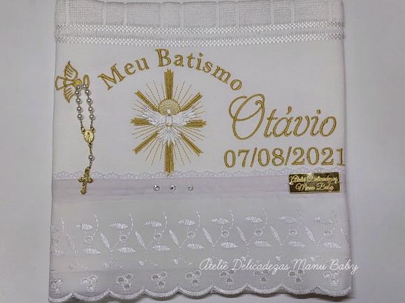 Toalha Batizado Divino Espirito Santo