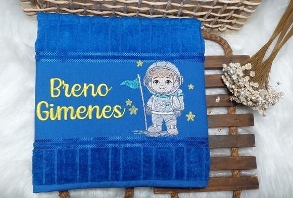 Toalha de Lavabo Boca Astronauta Personalizada
