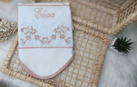 Cueiro Flanelado Floral