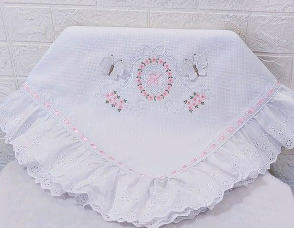 Enxoval Bebê Luxo Floral Delicado