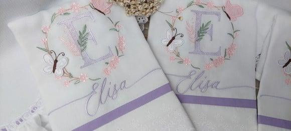Enxoval Bebê Luxo Floral Delicado Premium