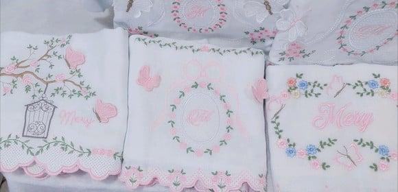 Enxoval Bebê Luxo Floral Delicado