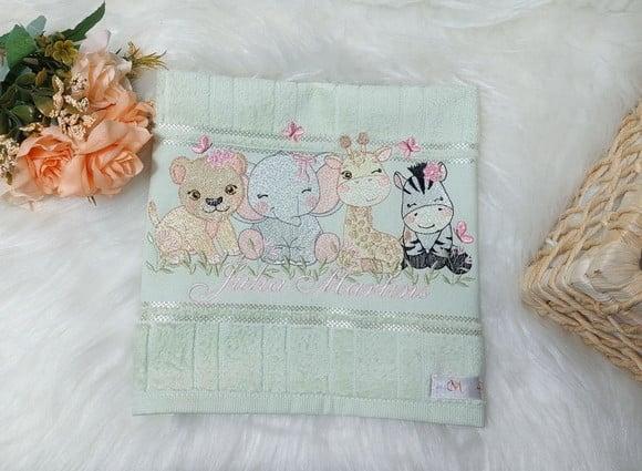 Kit 5 Toalhinhas Escolar Boca Personalizada