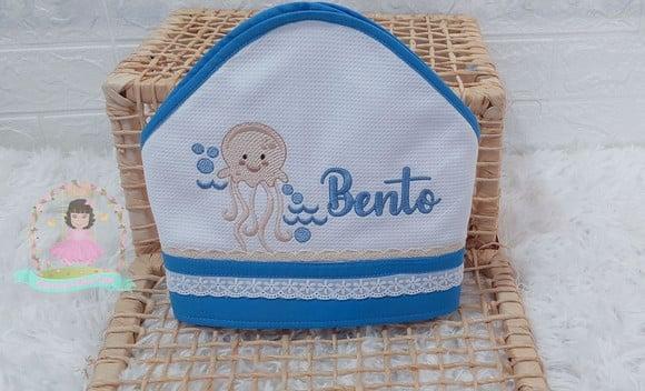 Kit Enxoval Personalizado Fundo do Mar Bebê Luxo